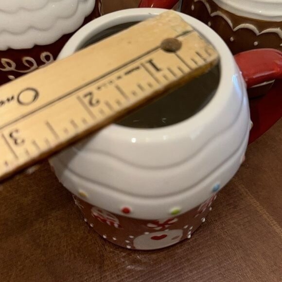 Gingerbread House Mug Set - 3 Piece Ceramic Holiday Cups - Picture 9 of 9